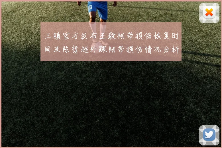 三镇官方发布王毅韧带损伤恢复时间及陈哲超外踝韧带损伤情况分析
